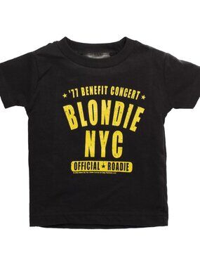 Blondie NYC Roadie Kids Shirt - 70s Retro Pop Punk Rock Band Toddler Apparel NWT